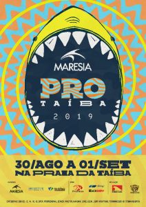 Cartaz do Maresia Pro Taíba 2019.