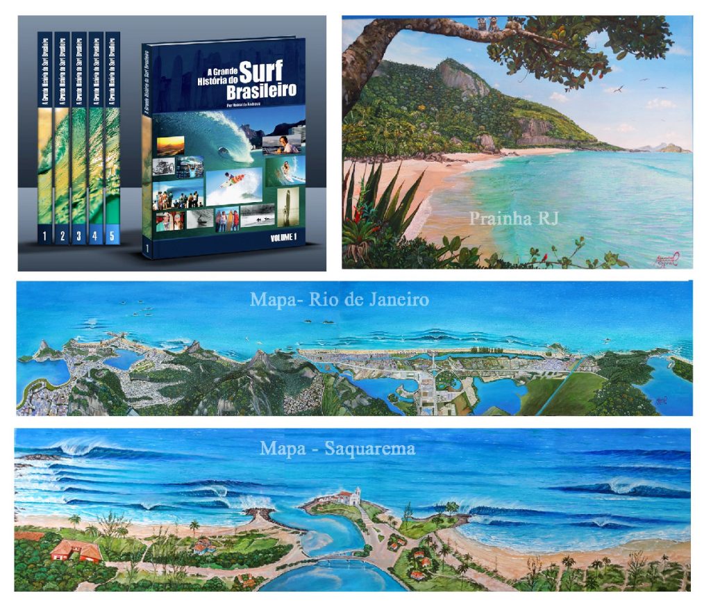 Estado do Rio de Janeiro tem grande destaque no primeiro volume de A Grande História do Surf Brasileiro.