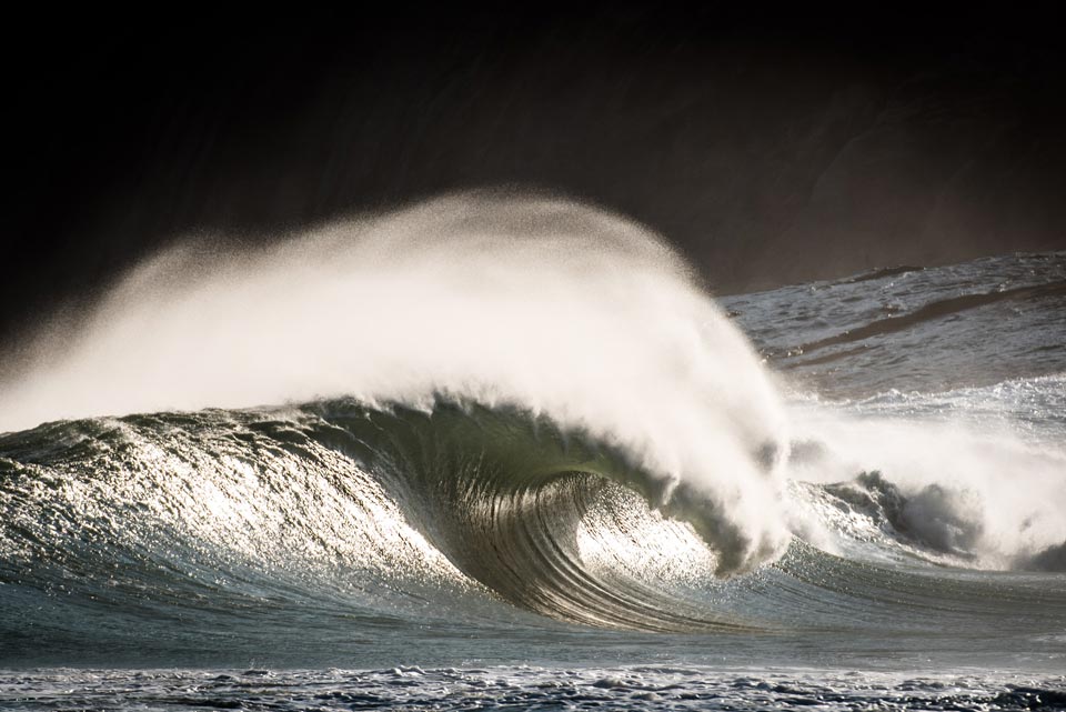 Visual das boas ondas de Itacoatiara no último final de semana.