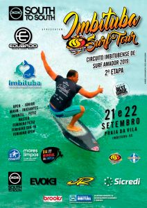 Cartaz da segunda etapa do Imbituba Surf Tour 2019.