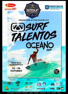 Cartaz do Surf Talentos Oceano 2019.