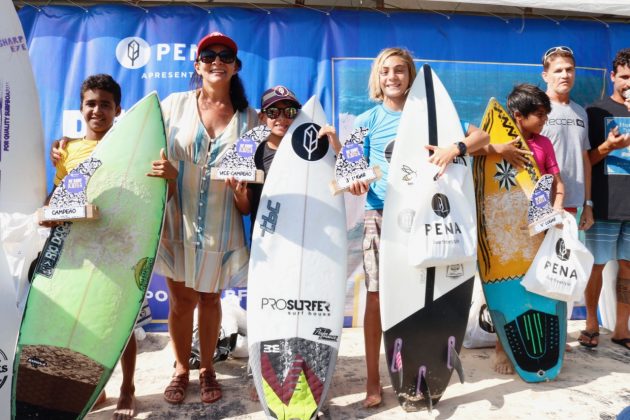 Pódio Sub 12, BF Surf Kids 2019, Baía Formosa (RN). Foto: Lima Jr.