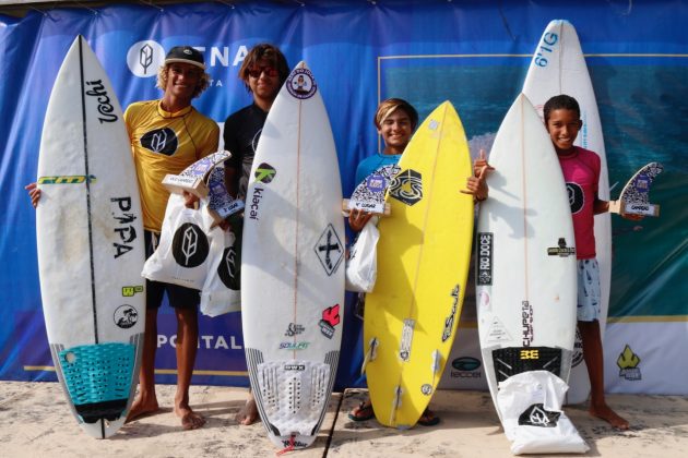 Pódio Sub 14, BF Surf Kids 2019, Baía Formosa (RN). Foto: Lima Jr.