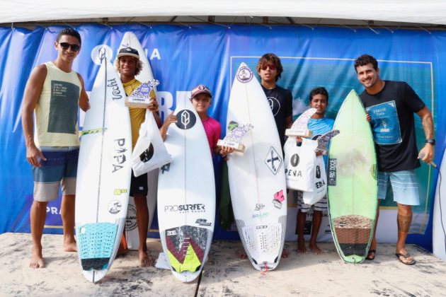 Pódio Sub 16, BF Surf Kids 2019, Baía Formosa (RN). Foto: Lima Jr.