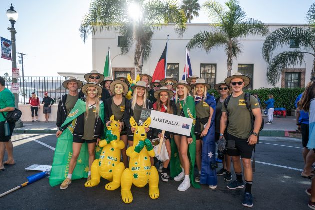Seleção da Austrália, Vissla ISA World Junior Championship, Huntington Beach, Califórnia (EUA). Foto: ISA / Sean Evans.
