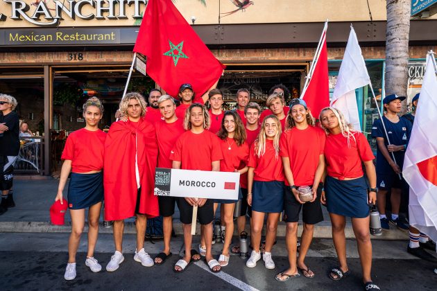 Seleção do Marrocos, Vissla ISA World Junior Championship, Huntington Beach, Califórnia (EUA). Foto: ISA / Sean Evans.