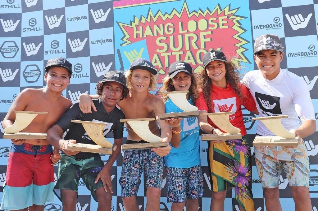 Hang Loose Surf Attack reúne surfistas com até 18 anos e define os campeões paulistas em seis categorias.