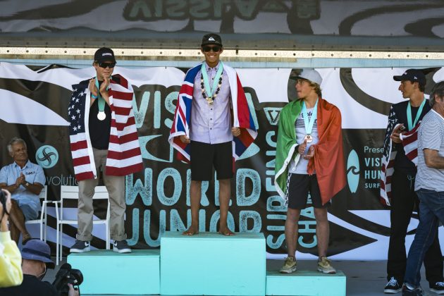 Sub 16 masculina, Vissla World Junior Championship 2019, Huntington Beach, Califórnia (EUA). Foto: ISA / Ben Reed.