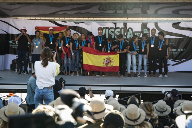 Equipe espanhola, Vissla World Junior Championship 2019, Huntington Beach, Califórnia (EUA). Foto: ISA / Ben Reed.