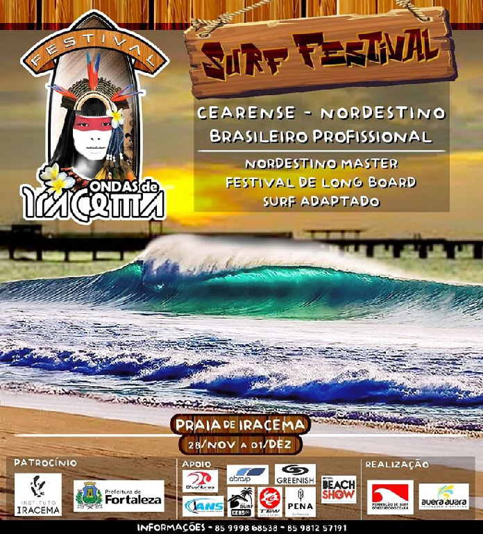 Cartaz do Festival Ondas de Iracema 2019.