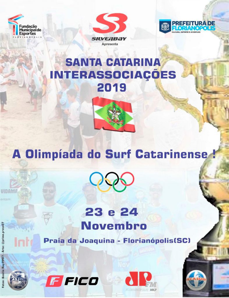 Cartaz do Santa Catarina Interassociações 2019.