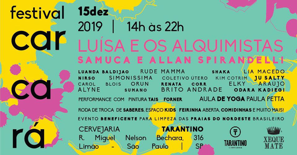 Cartaz do Festival Carcará 2019.