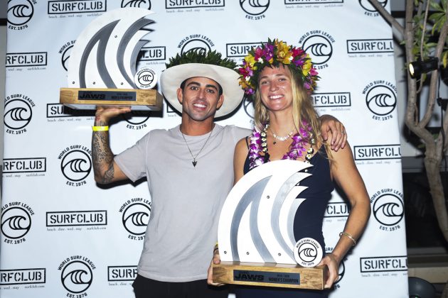 Billy Kemper e Paige Alms, Jaws Big Wave Championships 2019, Pe'ahi, Maui. Foto: WSL / Miers.