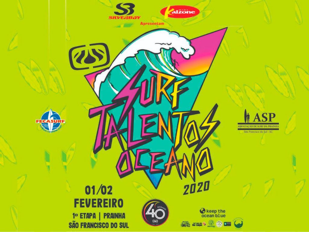Cartaz da primeira etapa do Surf Talentos 2019.