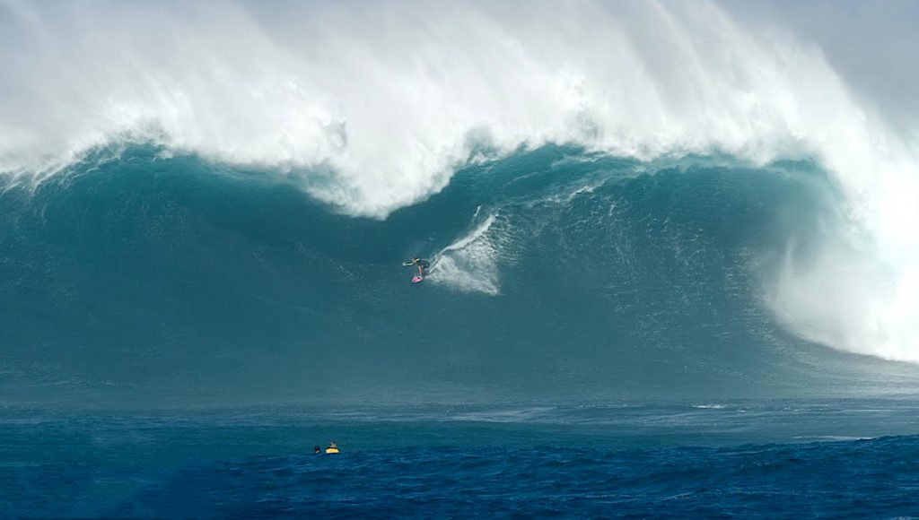 Justine Dupont protagoniza o grande momento do dia em Jaws.