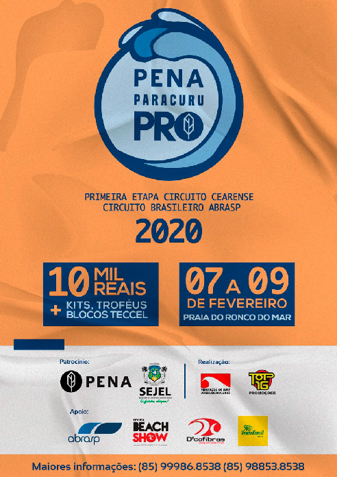 Cartaz do Pena Paracuru Pro 2020.