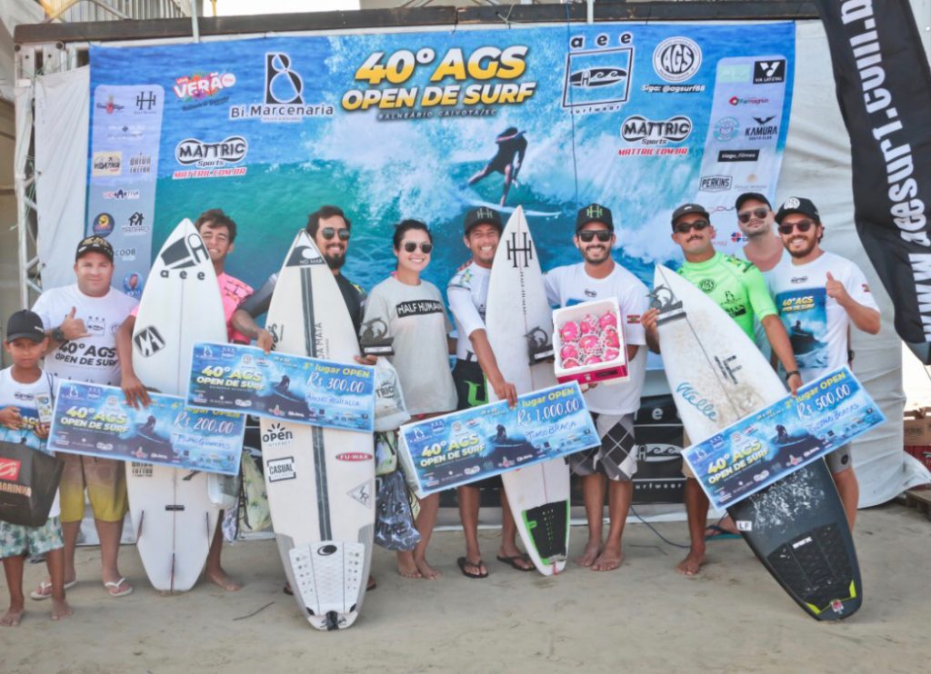 Pódio Open da 40ª edição do evento em Balneário Gaivota.