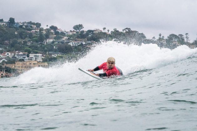 Davi Teixeira, AmpSurf ISA Para Surfing Championship 2020, La Jolla, Califórnia (EUA). Foto: ISA / Evans.