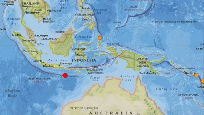 Epicentro do terremoto foi a 255 quilômetros ao sul da cidade de Nusa Dua.