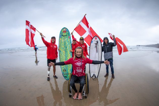 Equipe dinamarquesa, AmpSurf ISA Para Surfing Championship 2020, La Jolla, Califórnia (EUA). Foto: ISA / Jimenez.
