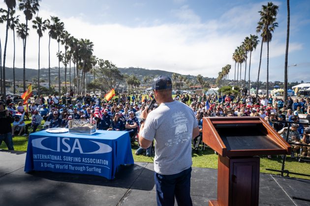 Cerimônia de abertura, ISA Para Surfing Championship 2020, La Jolla, Califórnia (EUA). Foto: ISA / Sean Evans.