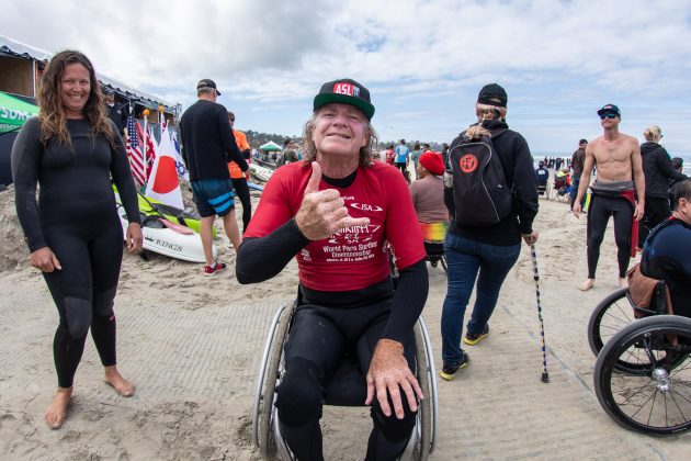 Jeff Munson, AmpSurf ISA Para Surfing Championship 2020, La Jolla, Califórnia (EUA). Foto: ISA / Jimenez.