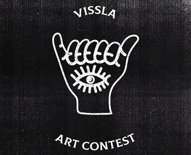 Cartaz do Vissla Art Contest; inscrições vão até esta quarta-feira (22).