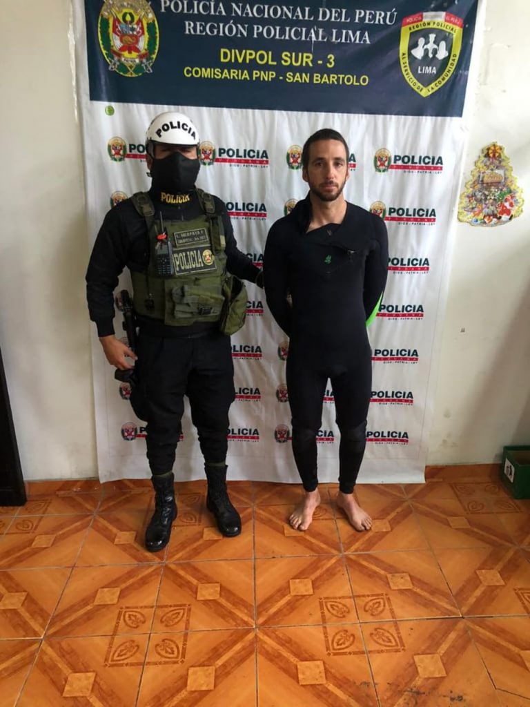 Atleta de SUP, Tamil Martino é preso em San Bartolo.