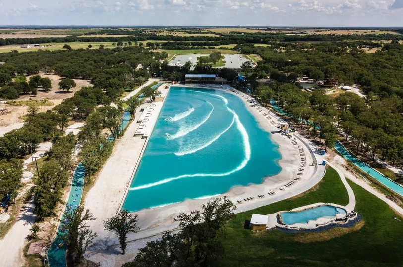 Visual da piscina de Waco: projeto brasileiro terá duas vezes este tamanho.