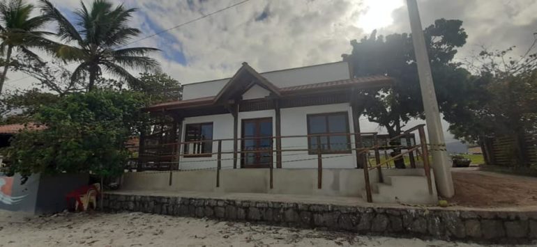Sede da nova escolinha na Praia Grande.