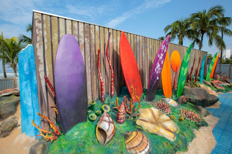 Escola de Surfe Alex Orelhinha foi inaugurada neste sábado (25) em Praia Grande.