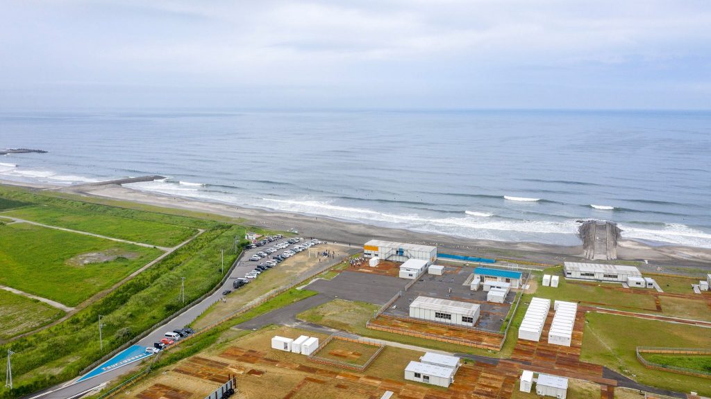 Shidashita será o palco do surfe nos Jogos.