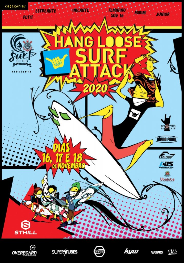 Cartaz do Hang Loose Surf Attack 2020
