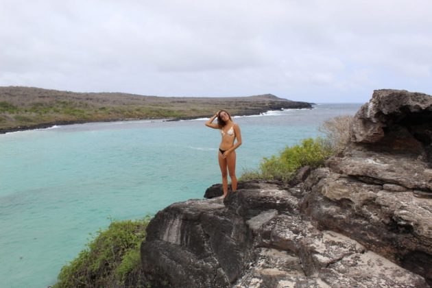 Kiany Hyakutake, Ilha de São Cristóvão, Galápagos. Foto: Arquivo pessoal.