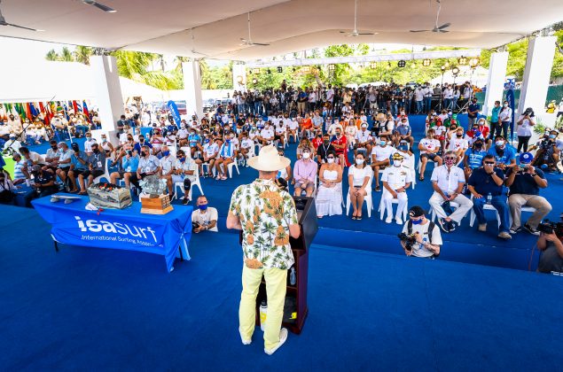 Cerimônia de abertura, Surf City El Salvador ISA World Surfing Games 2021. Foto: ISA / Sean Evans.