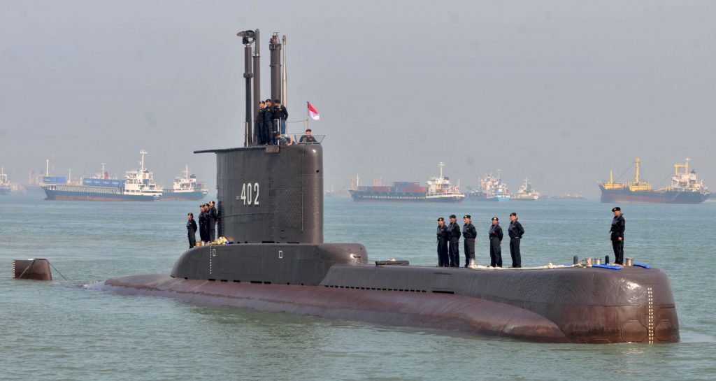 Submarino NRI Nanggala afundou na Indonésia e matou os 53 tripulantes.