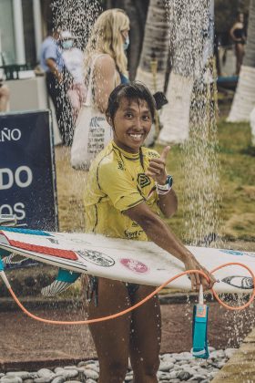 Yun Jung Chung, Surf City El Salvador ISA World Surfing Games 2021. Foto: ISA / Pablo Franco.
