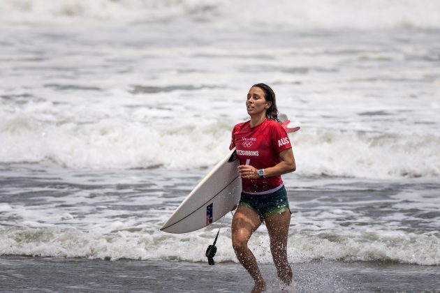 Sally Fitzgibbons, Jogos Olímpicos 2021, Tsurigasaki Beach, Ichinomiya, Chiba, Japão. Foto: ISA / Sean Evans.