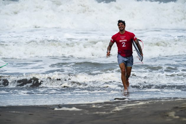 Gabriel Medina, Jogos Olímpicos 2021, Tsurigasaki Beach, Ichinomiya, Chiba, Japão. Foto: ISA / Ben Reed.