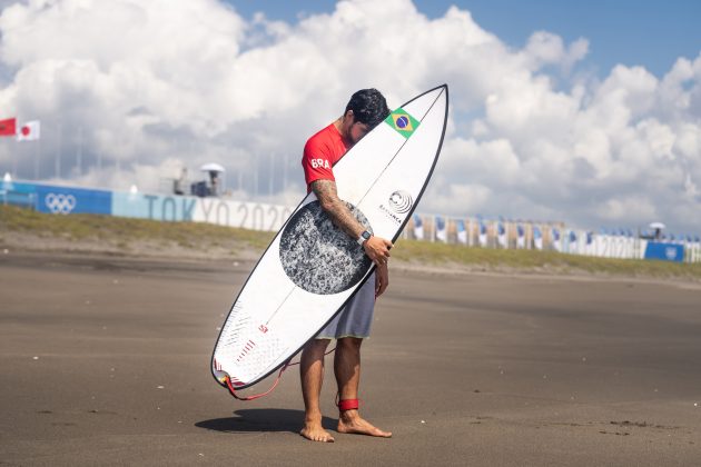 Gabriel Medina, Jogos Olímpicos 2021, Tsurigasaki Beach, Ichinomiya, Chiba, Japão. Foto: ISA / Sean Evans.