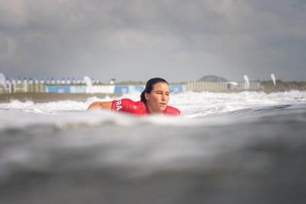Johanne Defay, Jogos Olímpicos 2021, Tsurigasaki Beach, Ichinomiya, Chiba, Japão. Foto: ISA / Sean Evans.