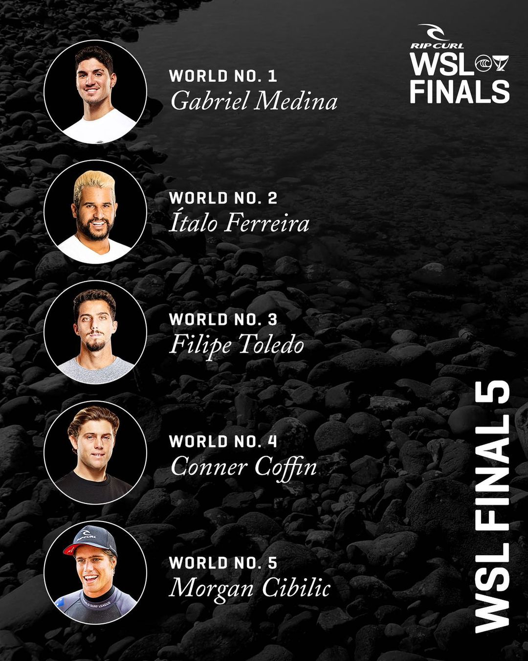 Chave masculina do WSL Finals 2021.