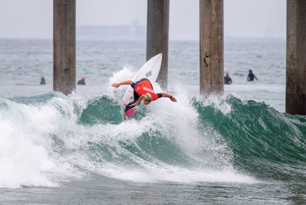 Gabriela Bryan, US Open of Surfing 2021, Huntington Beach, Califórnia (EUA). Foto: WSL / Morris.