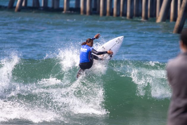 Vahine Fierro, US Open of Surfing 2021, Huntington Beach, Califórnia (EUA). Foto: WSL / Morris.