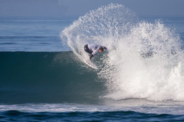 Jordan Lawler, US Open of Surfing 2021, Huntington Beach, Califórnia (EUA). Foto: WSL / Morris.
