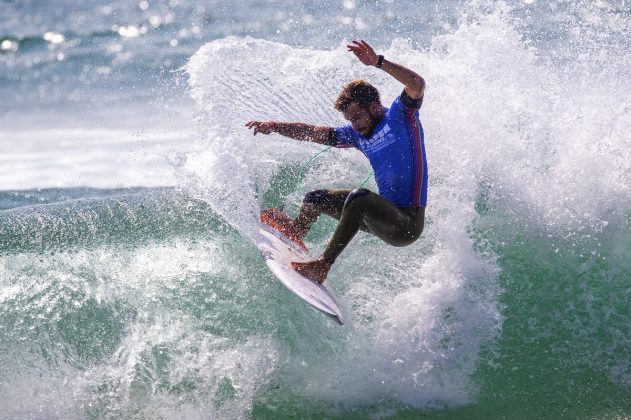 Lucas Silveira, US Open of Surfing 2021, Huntington Beach, Califórnia (EUA). Foto: WSL / Morris.