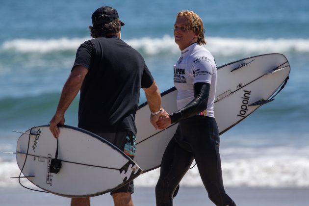 Adin Masencamp, US Open of Surfing 2021, Huntington Beach, Califórnia (EUA). Foto: WSL / Morris.