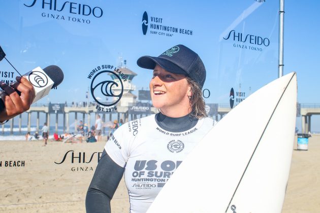 India Robinson, US Open of Surfing 2021, Huntington Beach, Califórnia (EUA). Foto: WSL / Nichols.