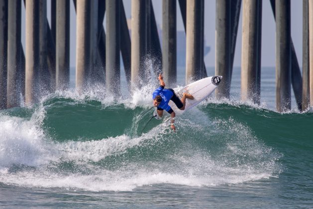 Callum Robson, US Open of Surfing 2021, Huntington Beach, Califórnia (EUA). Foto: WSL / Morris.