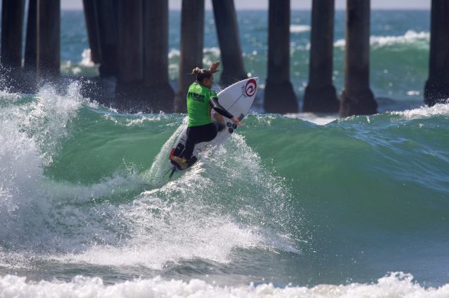 Alyssa Spencer, US Open of Surfing 2021, Huntington Beach, Califórnia (EUA). Foto: WSL / Morris.